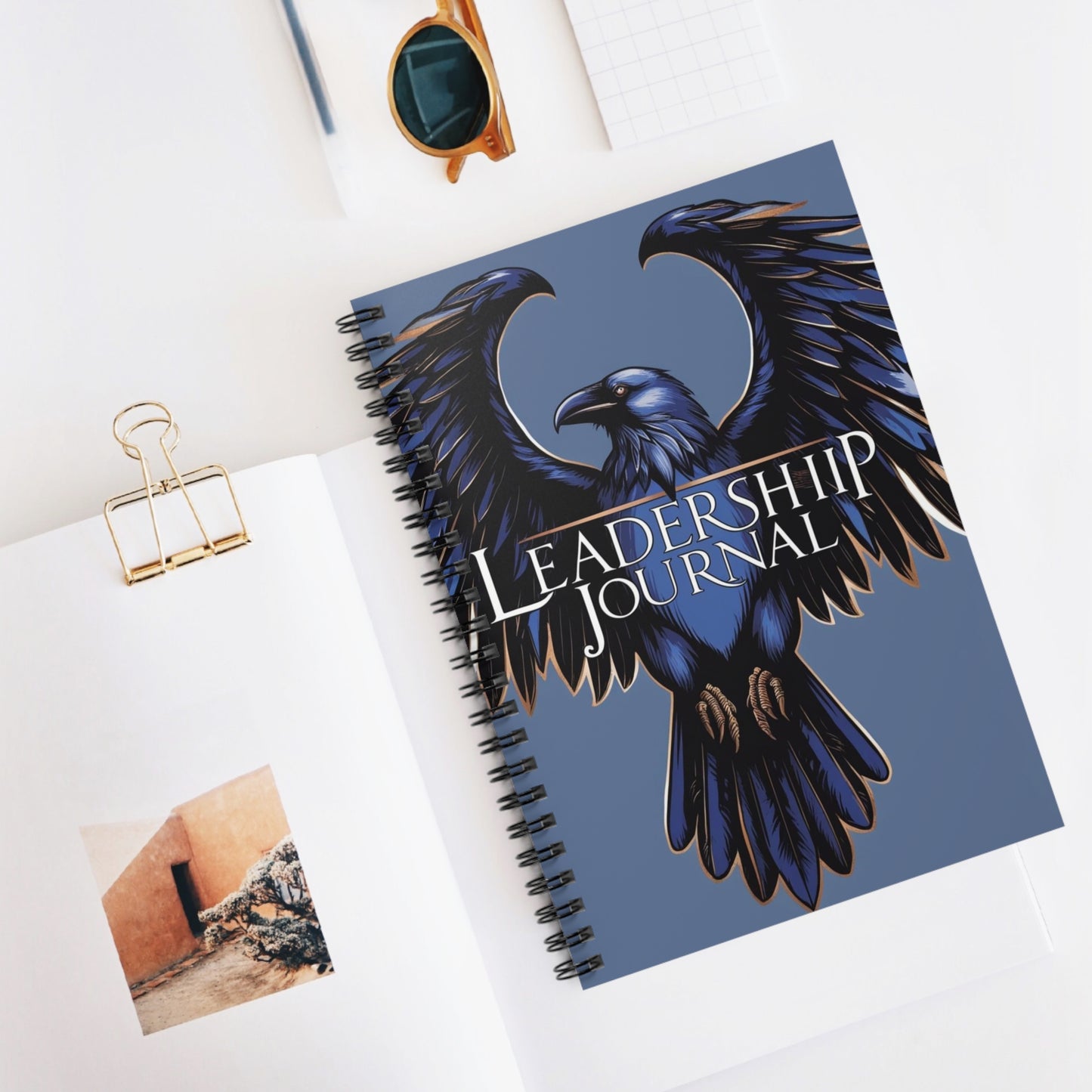 Blue Raven | Spiral Notebook - Ruled Line