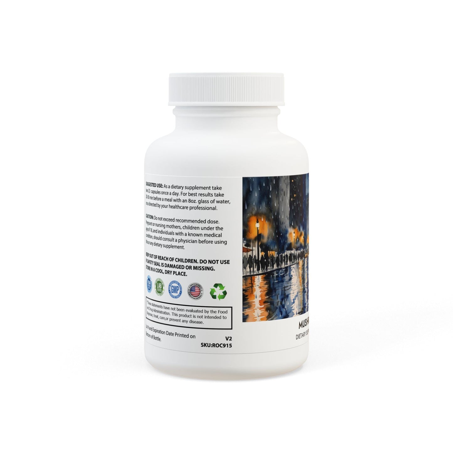 Mushroom Blend Supplement (60 Capsules) | Weary Night Collection